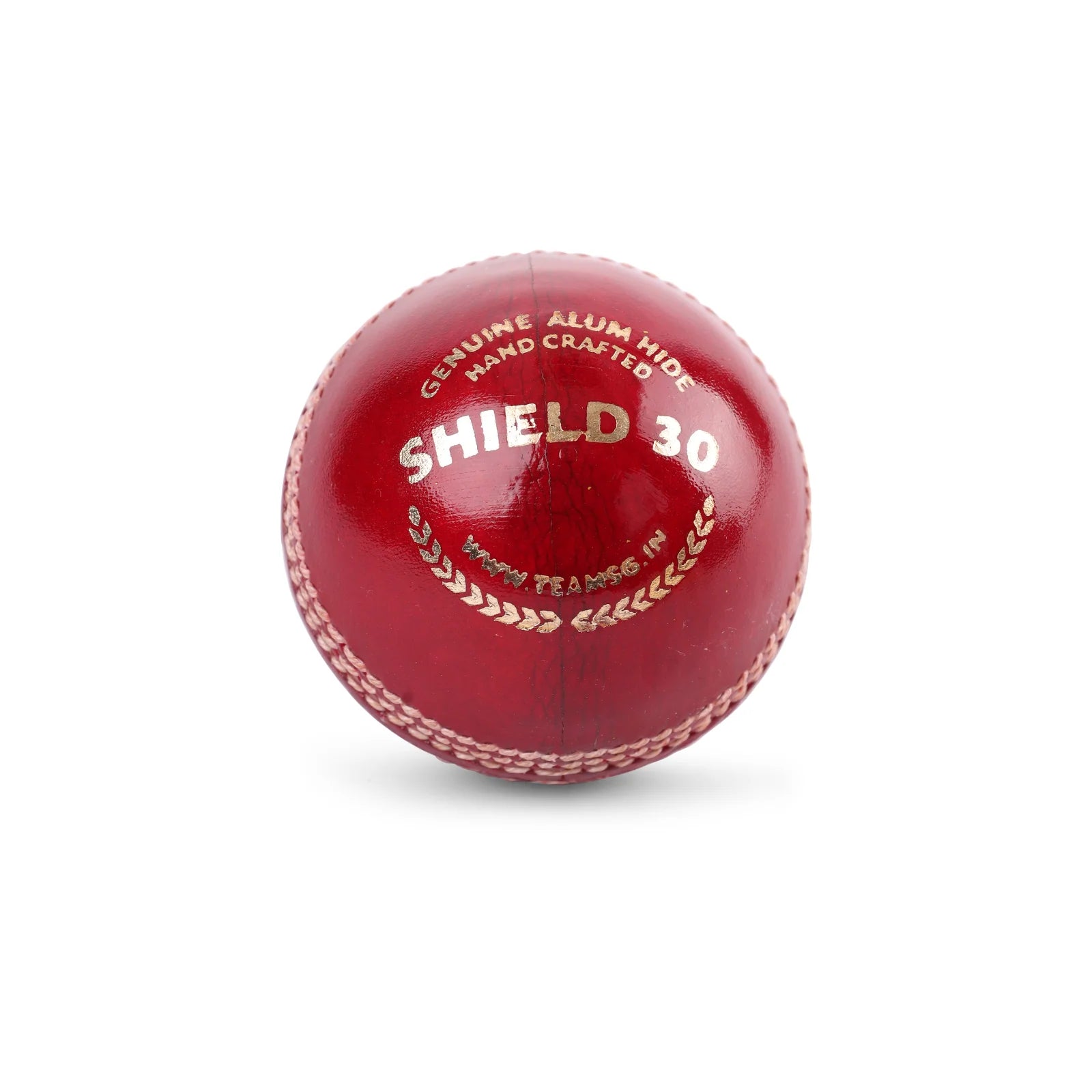 SG Shield 30 Cricket Leather Ball (Four-Piece, Water Proof)